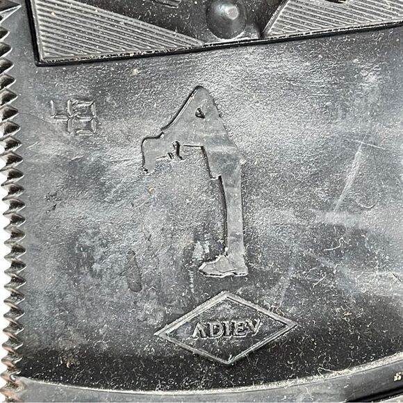 Adieu Paris Type 103 Black Leather Stitched Creeper Derby Shoes Men’s Size 10 - Picture 8 of 8